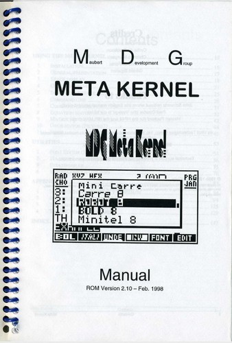 Manual for sparcom metakernel - for,