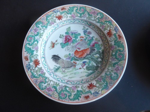 Vintage assiette porcelaine - assiette,