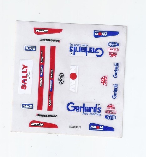Scalextric décalcomanies - scalextric,