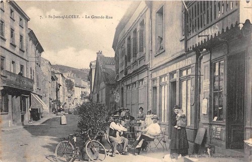 Old postcard saint just - 42, sur