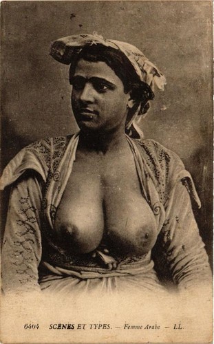 Cpa femme arabe scenes et - arabe,