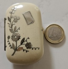 Antique Louis gold door, 19th century silver and mother-of-pearl wallet