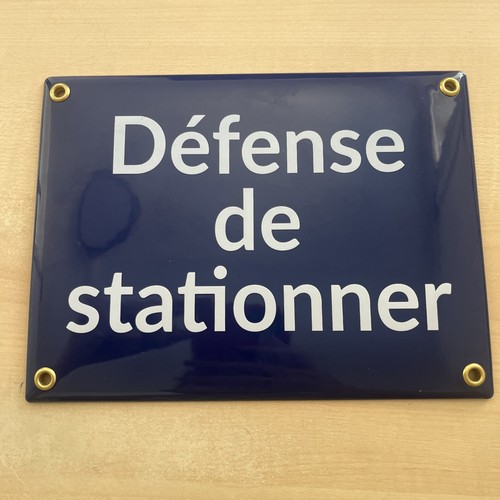 Plaque émaillé défense - Émaillé, de