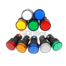 22mm 12V 24V 110V 220V 380V Panel Mount LED Power Indicator Signal Light Lamp