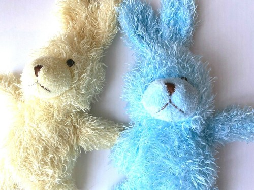 Lot peluches lapin - peluches, bleu