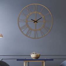 Horloge murale style vintage fer or pendule salon Stockholm Ø85 cm WOMO-DESIGN®