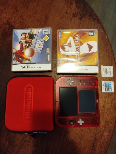 Nintendo 2ds rouge transparent - 2ds,
