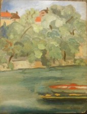 Ecole de Paris paysage Bord de