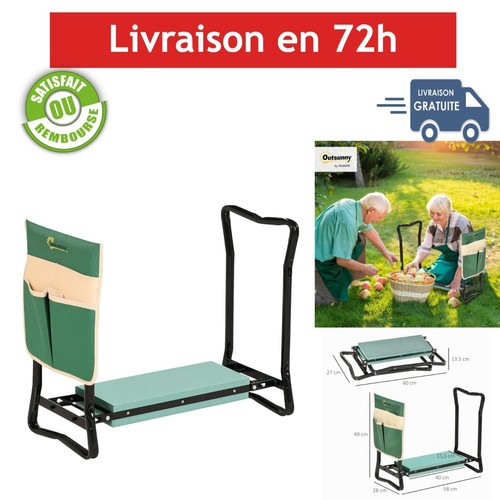 Outsunny tabouret jardin - outsunny,