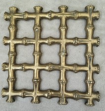 Ancien Dessous De Plat Bambou