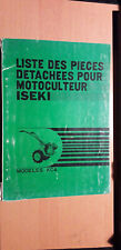 ISEKI motoculteur KC4 - KC 4 : catalogue de pièces