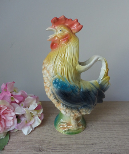 Pichet barbotine coq - barbotine,
