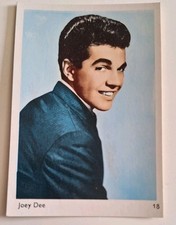 Carte Carton Vintage 1960 Numéro 18 Joey Dee Distributeur Chewing-gum Brabo 