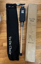STEP2GOLD Ta-Da Chair, Portable Trekking Hiking Pole Walking Cane Chair Foldable