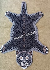 Tapis léopard 3x5 pieds fait