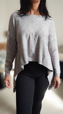 Pull gris asymétrique NEUF