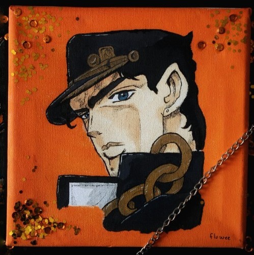 Jotaro kujo painting - jotaro,