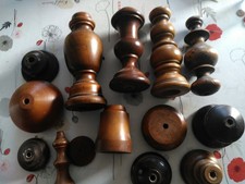 gros lot bois tourné lustre