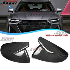 Real Carbon For Audi A6 C8 S6 RS6 Avant A7 A8 2019-25 Rearview Mirror Cover Pair