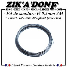 3 mètres Fil de soudure