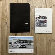 2006-2012 PEUGEOT 207 CC OWNERS HANDBOOK MANUAL PACK AND WALLET Ref19820