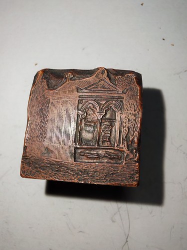 Ancien tampon encreur - , matrice