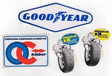 4 Vintage Michelin Tire Stickers or Stickers - Good Year /B1AU5
