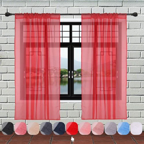 Rideaux voile paire 2 - rideaux,