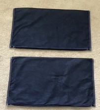 IKEA PS Vansta   2 Denim Pillow Covers  27”x15”  Dark Blue Topstitch  801.848.11
