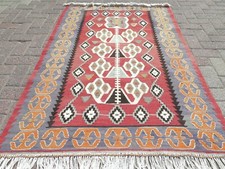 Vintage Oriental Small Kilim, Carpet, Bedroom Rug Tapis Teppich Small Rug 42X63"