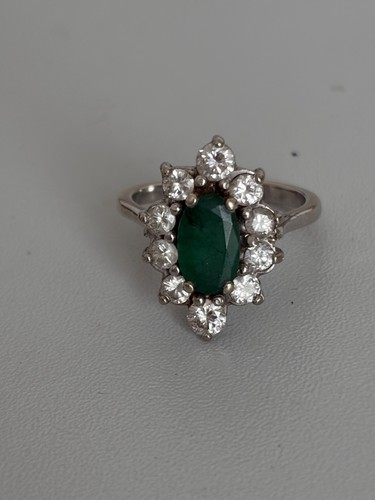 7640 bague fleur gris - bague,