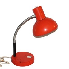 Lampe de bureau orange en