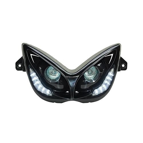 Phare halogène leds noir pour - phare, halogène+leds