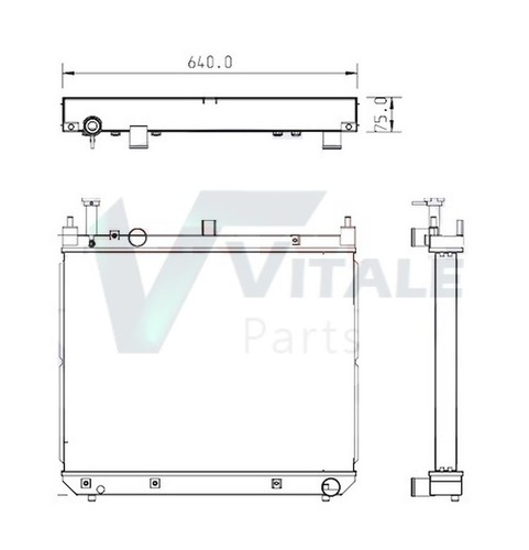 Radiateur eau pour takeuchi - radiateur,