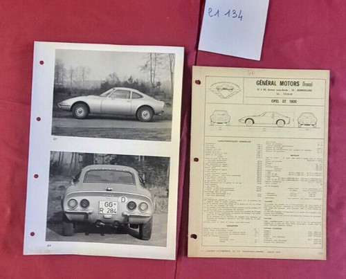 21134 opel gt 1900 - n°,