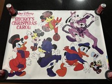 Vintage 1983 Disney Movie Poster - Mickey’s Christmas Carol - Half Sheet ?