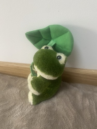 Peluche grenouille verteavec - peluche,