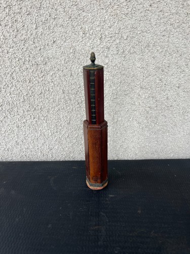 Baromètre ancien bois - baromètre, en