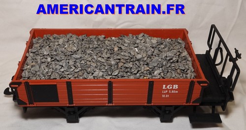 Wagon marchandises marron - wagon,
