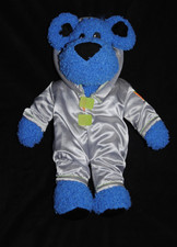 🍀Doudou Chien Bleu Noir