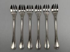 6 Fourchettes à Huîtres en Métal Argenté Christofle modèle Chinon 14,5cm