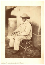 Etienne, old servant of the pit albumen print 27.5x19.5 Circa 1
