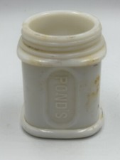 VINTAGE COLLECTABLE MILK GLASS PONDS COLD CREAM JARS