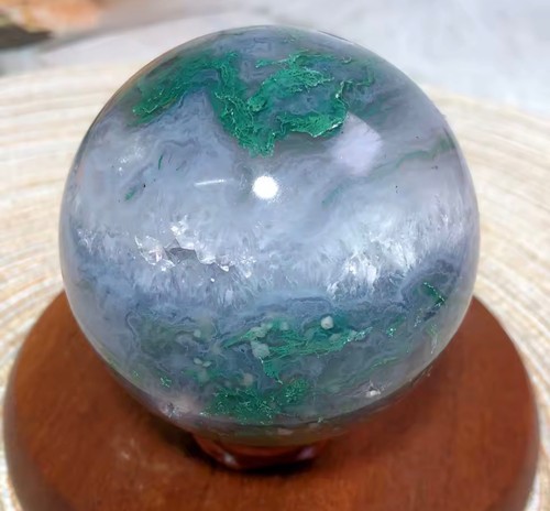 Sphère agate verte - agate,