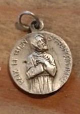 Ancient Religious Medal ND De Ste Paix Caen Normandy St Francis D'assise 
