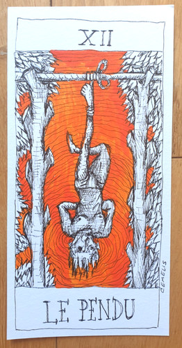 Dessin original tarot art - original,