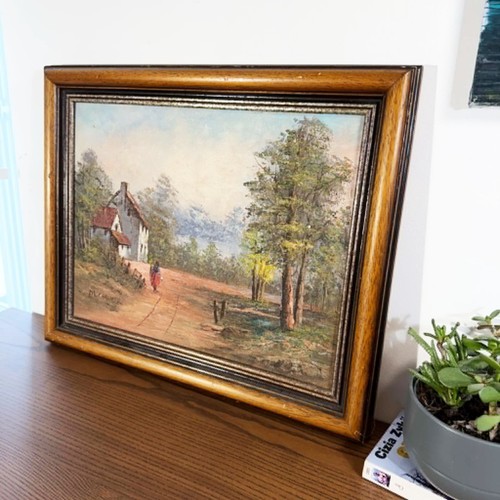 Huile sur toile signée - sur,