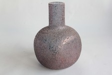 Vase verre texturé cuivré