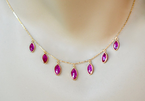 Collier victorien rubis en - collier,