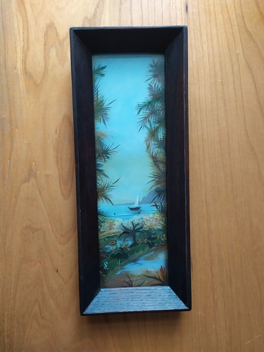 Peinture sur verre dans - , un